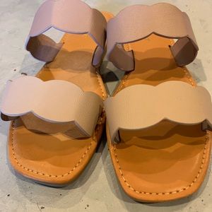 Two-Toned Flat Heel-Size 7 1/2